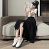 Women's Spring and Summer New Irregular Half-body Skirt Small High Waist Thin Open A-line Skirt