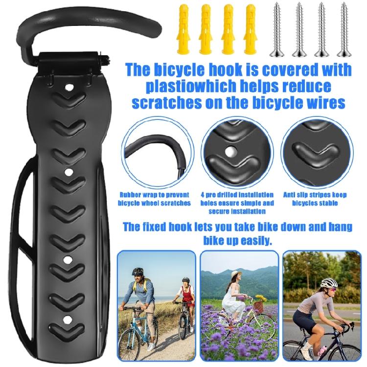 Rennrad Aufbewahrungsständer Fester Hängehaken Fahrradständer Wandmontage Fahrradstützständer Halterung Metall Mountainbike Ständer
