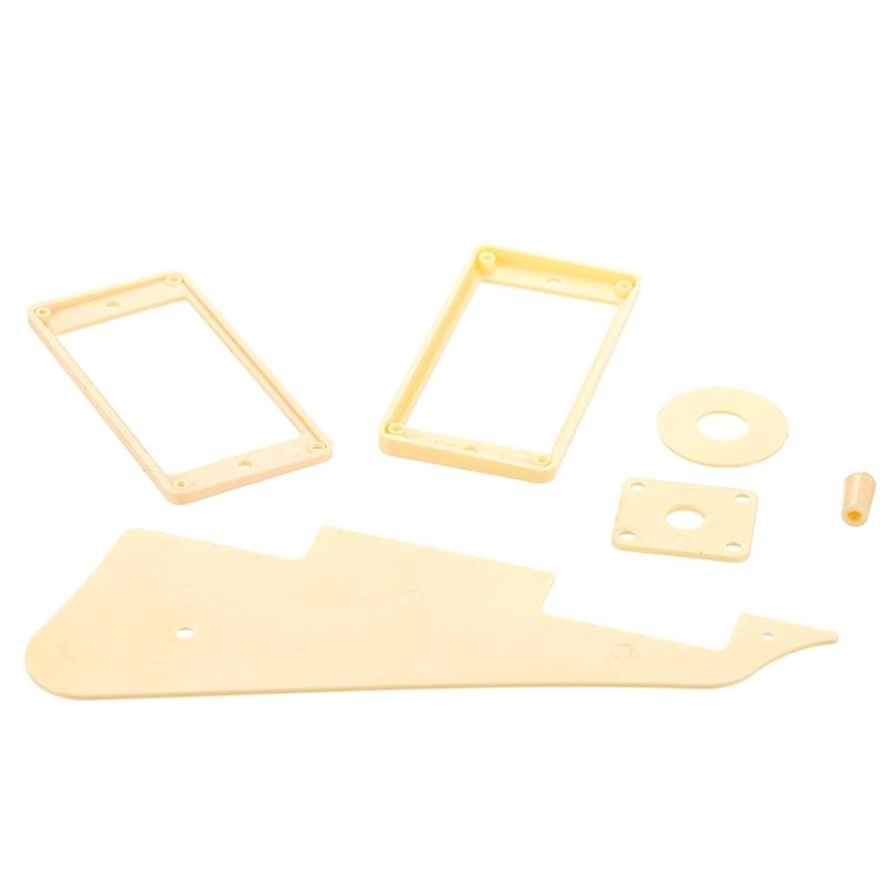 Durability Plastic Guitar Cover Plate Set For Les  Electric Guitar Replacement Part And Mounting Rings 1