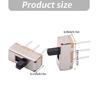 Leiterplatten-Schiebeschalter SS12D005, Kleine Kippschalter, 3-Pin 2-Position Ersatzteil für Schaltungssteuerung, DIY-Montage, Elektronikservice,