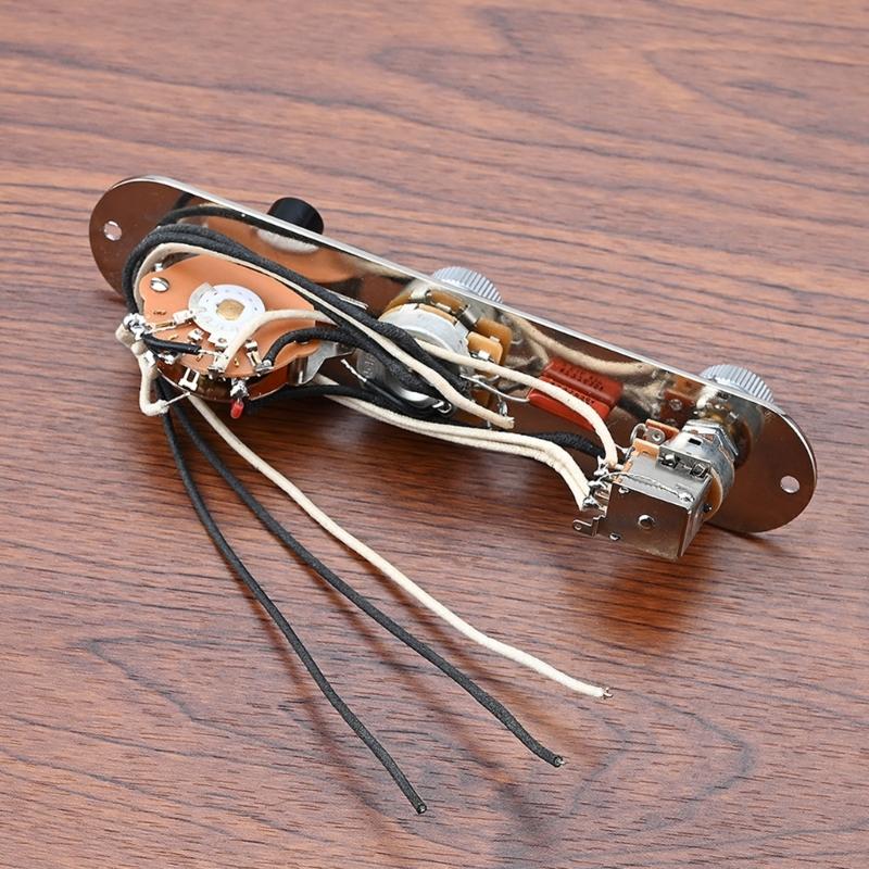 3 Way Guitar Control Plate Assembly Wired Loaded Prewired Guitar Switch Control Plate Musical Instrument Accessories