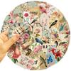 50 Cartoon Retro Time Doodle Stickers Decorate Guitar Notebook Suitcase DIY Waterproof