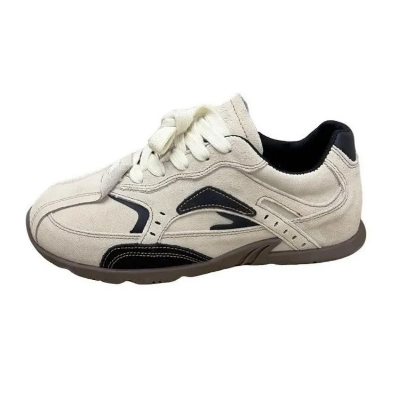 2024 Hot Sale Ladies Shoes Women's Vulcanize Shoes Mixed Colors Women Sneakers -tied Low Heel Outdoor Women's Casual Shoes