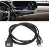 USB 2.0 Extension Cable Dual Interface Waterproof Car Data Transfer Dashboard Adapter Cord