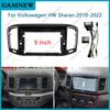 9 Inch Car Frame Fascias Adapter Canbus Box Decoder For Volkswagen Sharan 2010-2022 Android Radio Dash Fitting Panel Kit