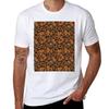 Monarch Butterfly Repeat Pattern Butterflies Insects Wings Nature Orange Black And White Tshirt Lightweight Hiking Tshirt