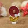 2.95-inch Red Gold Bow Digital Birthday Cake Candles Cake Candles Sparkling Wedding Baby Shower Party Decoration Cake Top Cover