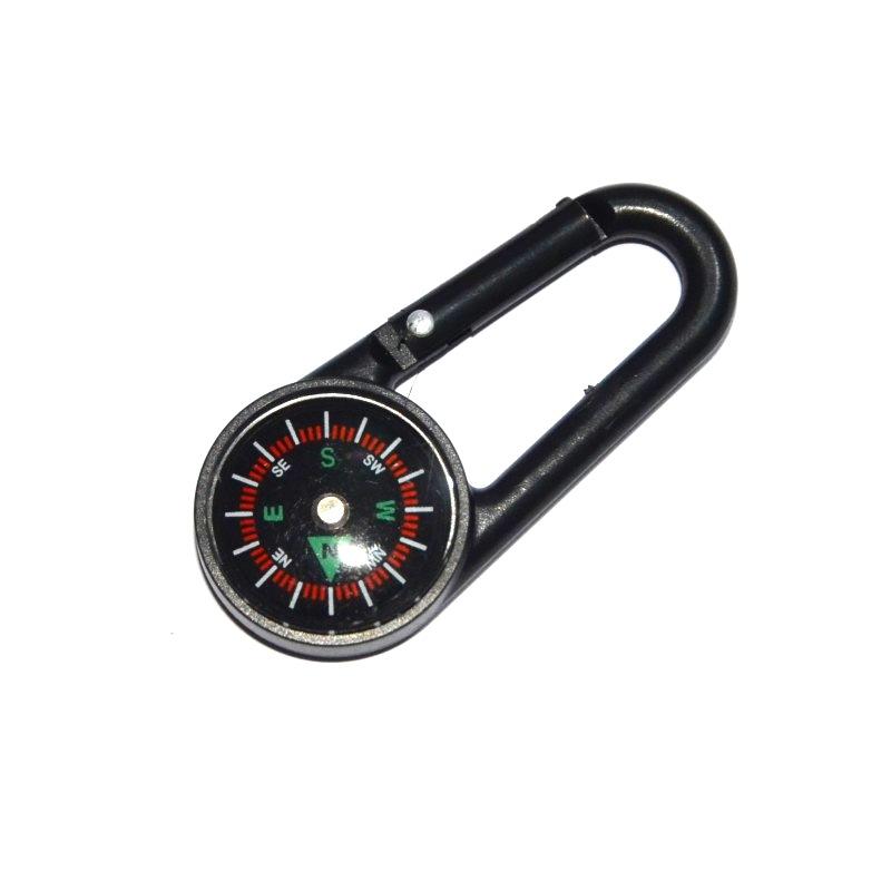 Multifunctional Outdoor Plastic Carabiner Compass Compass Quick Release Keychain Compass Carabiner Quick Release Buckle 1Pcs