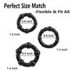 3 Pcs Silicone Cock Ring Set Delay Ejaculation Stronger Erection Penis Ring Enlargement Adult Sex Toys For Men 18+
