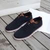 Autumn and winter new retro knitted lace-up flat casual shoes Brock men's shoes lightweight formal street style men's shoes