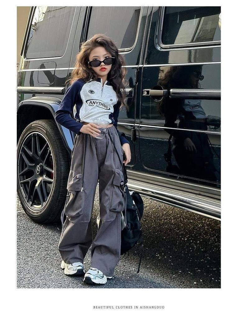 2025 Girls' Long Sleeve Stylish T-Shirt - Autumn Casual Fashion Outerwear