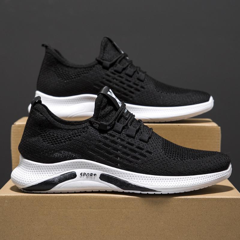 

Мужская обувь Flyknit Mesh Дышащая повседневная обувь Спортивная обувь 41 чёрный