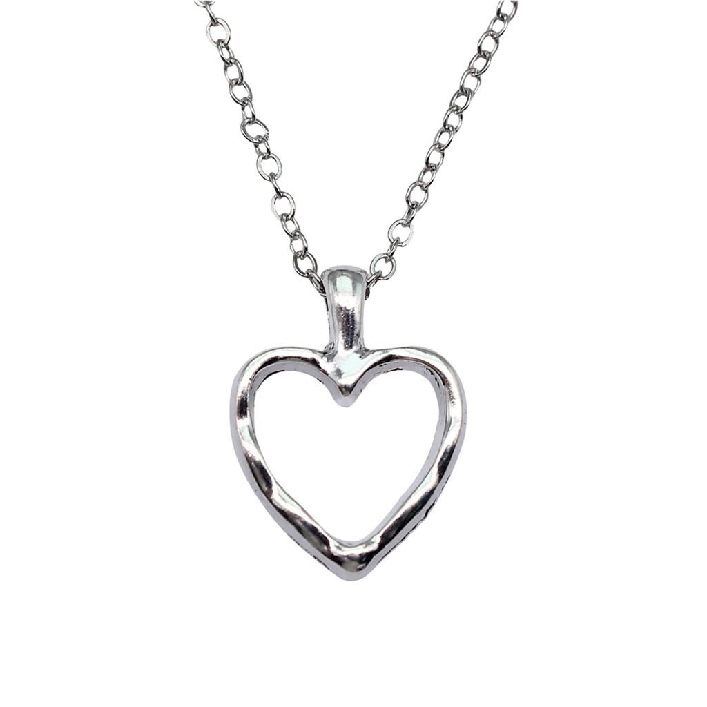 Necklace On The Neck 43cm Chain Peach Heart Nameplate Wedding Jewelry Findings QN057