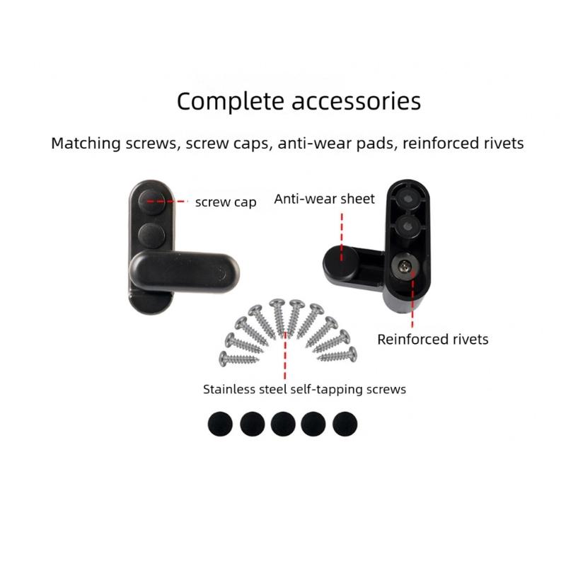 2Pcs Table Board Buckle Easy to Install Rotating Clamps for Campers Furniture with Thickened Support Structure