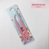 1.5mm High-Precision Stainless Steel Tweezers, Colorful Cartoon Design for DIY Journals