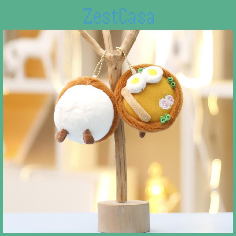 Egg Noodle Cartoon Plush Keychain Pendant With Pp Cotton For Kids And Teens Gift