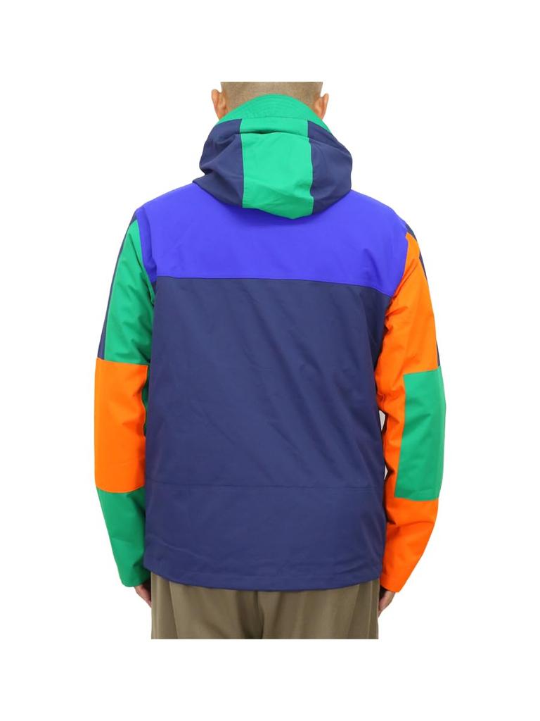 POLO RALPH LAUREN Performance Paneled Windbreaker Size Multicolor Men's Double-Zip Jacket/Hoodie, Small, (Product Code 01010032)