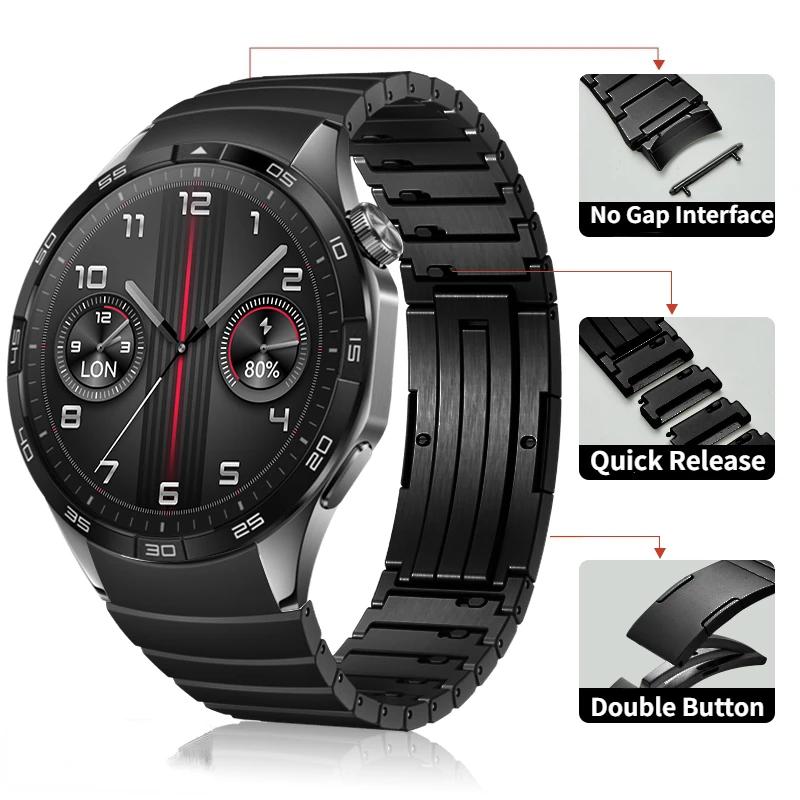 No Gap Metal Starp For Huawei Watch GT4 5 46mm Official Stainles Steel Quick Release Bracelet Wristband Huawei GT5 46mm GT4 Band