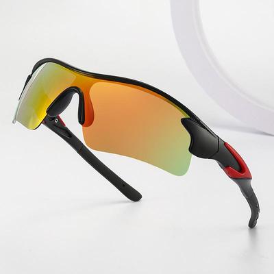 Colorful Cycling Glasses One-piece Sunglasses for Men European and American Outdoor Sports Polarized Sunglasses
