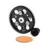 LCX Racing 1/10 RC Crawler Hard Steel 32P 56T Spur Gear w/ 15T Pinion Gear for Axial SCX10 Wraith Upgrades Parts Accessories