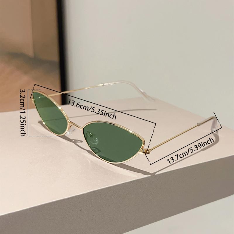Vintage Cat Eye Sunglasses Women  New Fashion Decorative Casual Shades Retro Trendy Luxury Brand Design Sun Glasses