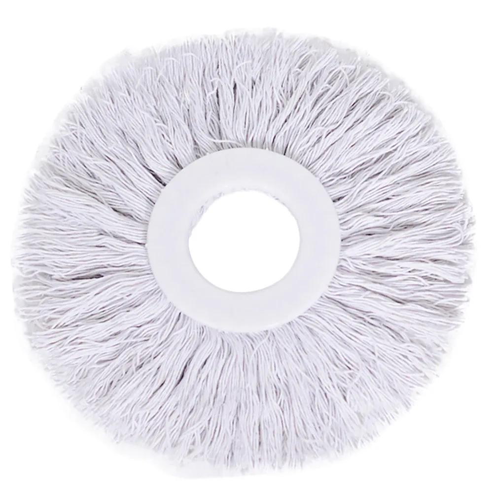 

1pcs Mop Head Rotating Cotton Pads Replacement Cloth Spin For Wash Floor Round Squeeze Rag Cleaning Tools Household Microfiber 1 белый