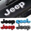 ABS Car Front Grille Emblem for Grand Cherokee Compass Wrangler Renegade JK JL Patriot Badge  Auto Stickers Accessories