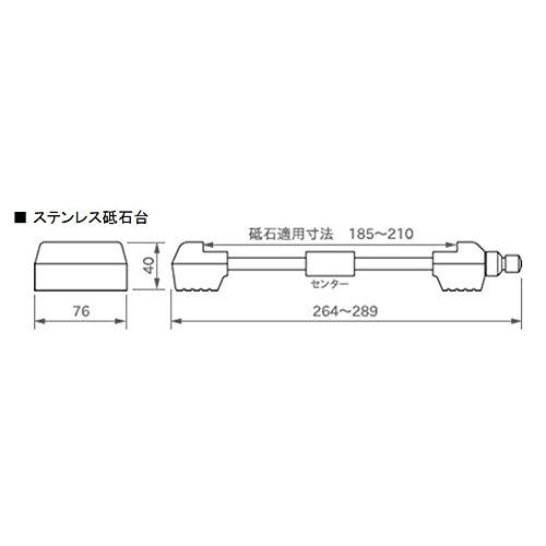 Ito Seisakusho 123 (One Two Three) Stainless Steel Grinding Wheel Holder with Center, GS-S