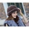 Ladies Winter Imitation Mink Hat Fur Fur Fur Outdoor Fashion Cotton Hat Top Hat Jazz Hat Warm