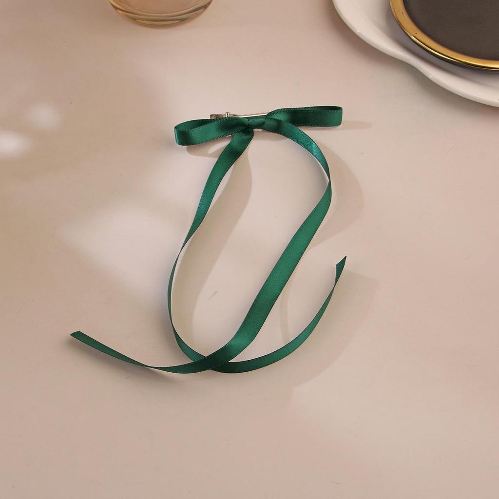Ballet Style 4cm Bow Duckbill Hair Clip - Sweet Ribbon Hair Accessory
