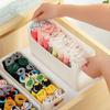 Multifunctional Plastic Storage Box for Clothes, Underwear, and Socks - No-Drill Wardrobe and Desk Organizer