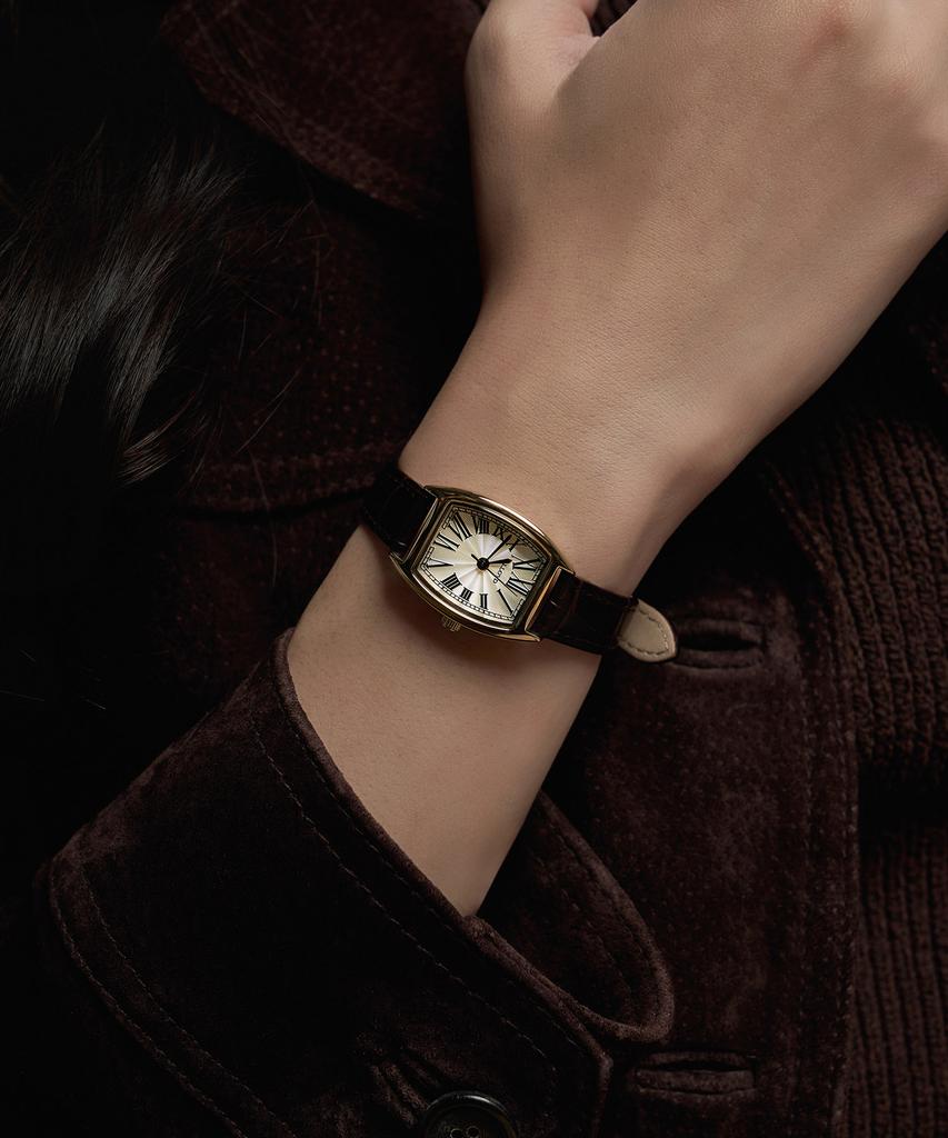 Loideu Tonneau Modern Women'S Leather Watch Ll2G25T03X