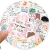 50PCS Jesus Christian Stickers, Religious Bible Laptop Faith Stickers, Cross Wisdom Words Stickers for Water Bottles