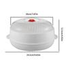 Microwave Steamer Basket Microwave Steamer Basket with Lid and Tray Multifunctional Microwave Heating Insulated Steamer Utensil