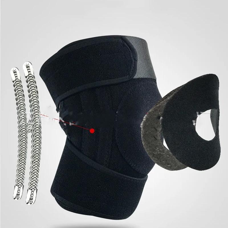 Schutz Meniskusband 1 Stück Orthopädische Kniebandage Knieorthese Unterstützung Gelenkschmerzlinderung Kniescheibenschutz Verstellbare Sport-Knieschützer