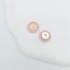 New DIY Hand-Sewn Leather Bag with Magnetic Snap Closure - Small Round Handbag Accessory