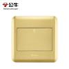 GD8 Series 10-Hole Gold Metal Floor Socket