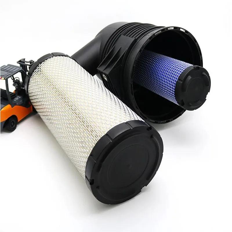 Filtro de aire para carretilla elevadora PU1330 de doble núcleo, compatible con el banco de trabajo Hangcha Helilong, filtro de aire para carretilla elevadora Lifu.
