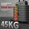 Weights Machine, Multi Gym with 45kg Weight Stack, Compact Home Gym Leg Press Machine for Full Body Training