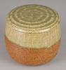 Sento Senga Pottery Iga ware rice container, glass glaze, 11-05