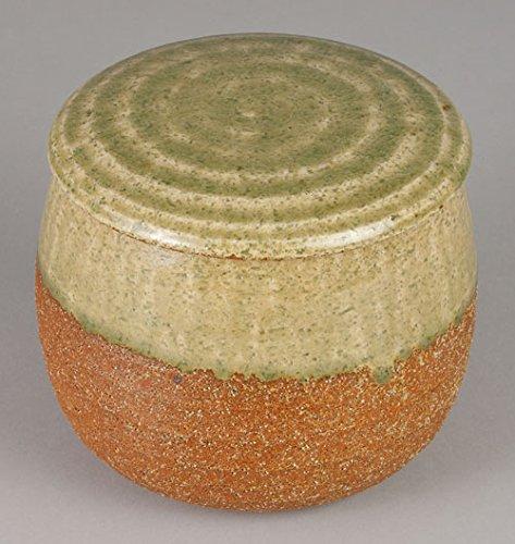 Sento Senga Pottery Iga ware rice container, glass glaze, 11-05