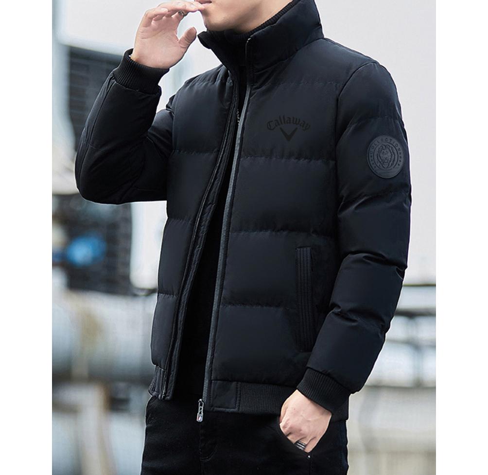 

Вышитая куртка Callaway Down Cotton, мужское пальто с воротником-стойкой, 2024, новая зимняя куртка из хлопка, утолщенная теплая куртка из хлопка M чёрный