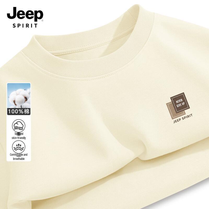 JEEP SPIRIT Men's Long-Sleeve Cotton T-Shirt