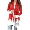 Women's Fashion Casual Christmas Print Mid Length Slim Fit Cardigan Coat