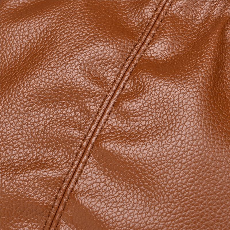 Borsa a Spalla Morbida in PU con Chiusura a Zip Frontale e Tracolla Regolabile Elegante Borsa Tote Quotidiana da Donna