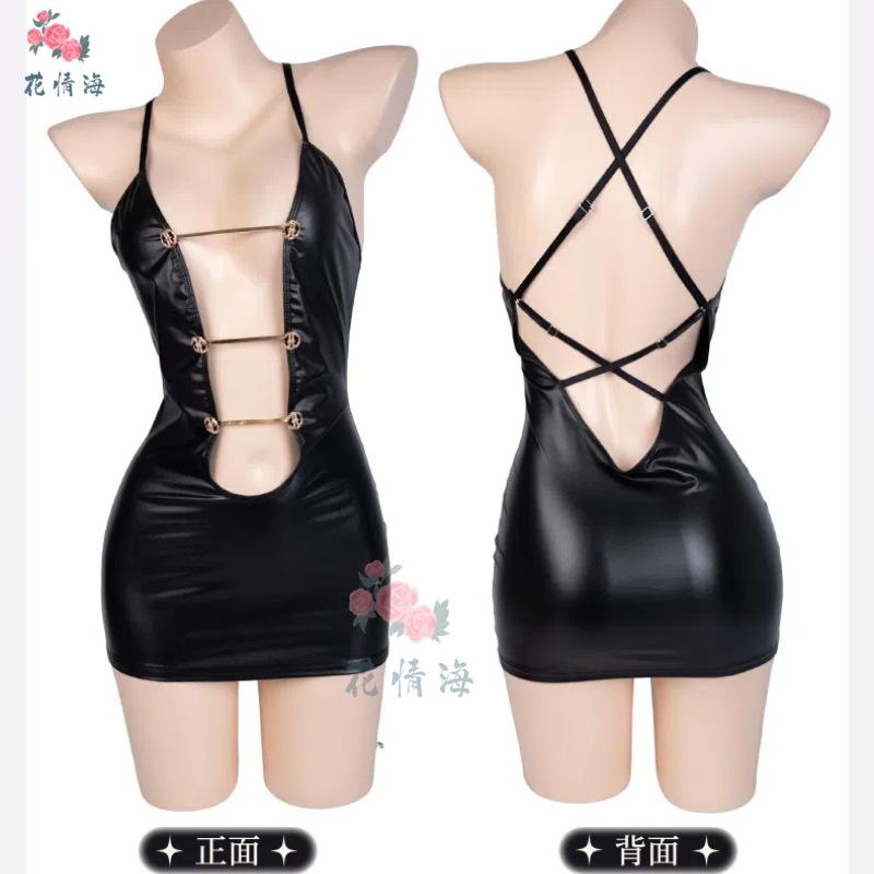 Sex Underwear Sexy Pure Desire Short Skirt Temptation Neck Sling One-piece Free