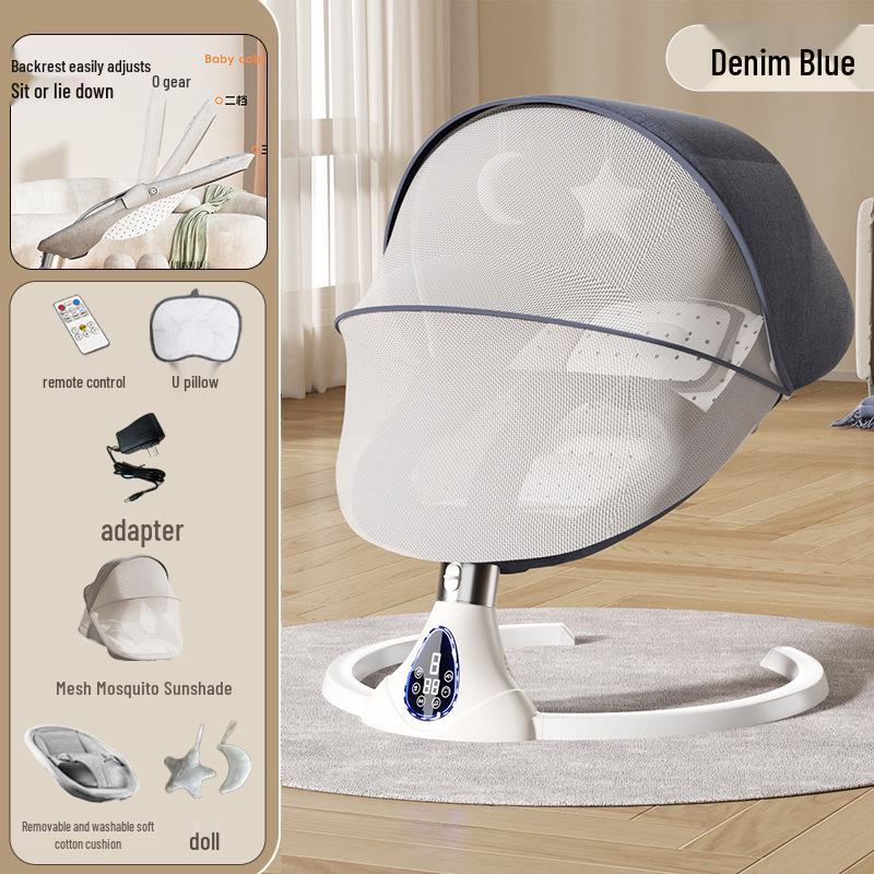 Electric Multifunctional Baby Soothing Rocking Chair with Cradle Feature