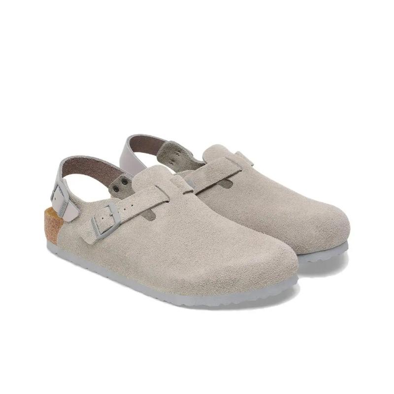 Birkenstock Unisex Daily Wear Versatile Anti-Slip Closed Toe Clogs Gray 1028359 44