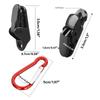 10Pcs Outdoor Camping Tent Clips Awning Tarp Clamp Windproof Tarpaulin Alligator Clips Tighten Lock Grip with Carabiner