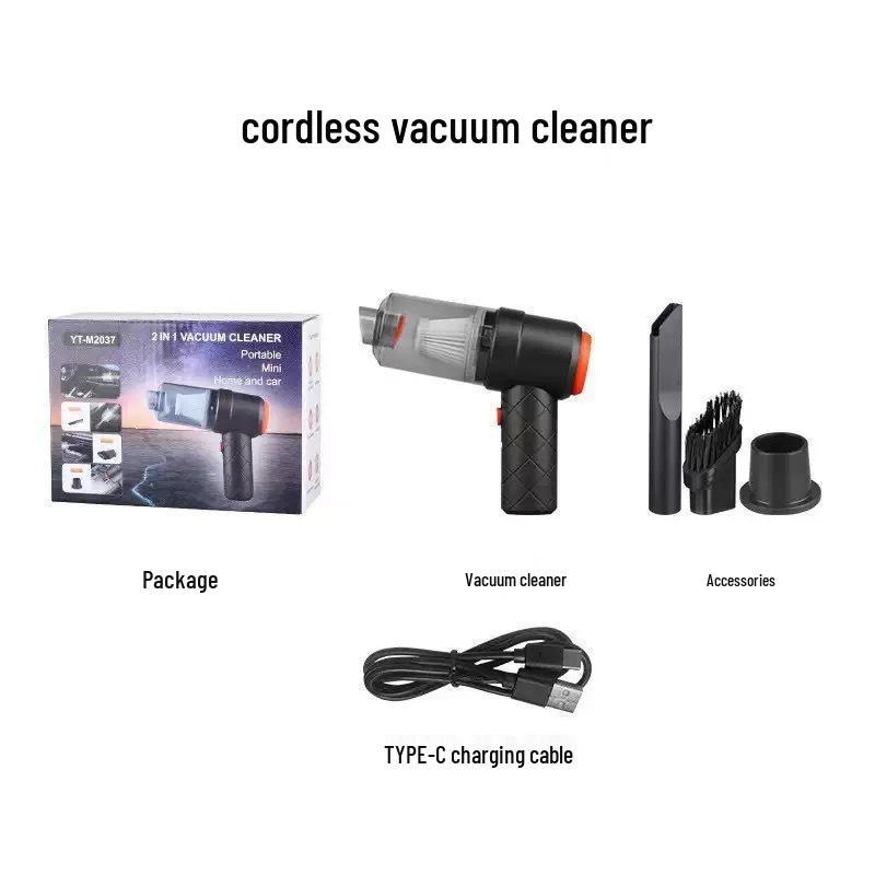 High-Power Wireless Car Vacuum: Blow-and-Suction, Pet Hair & Sofa Cleaner